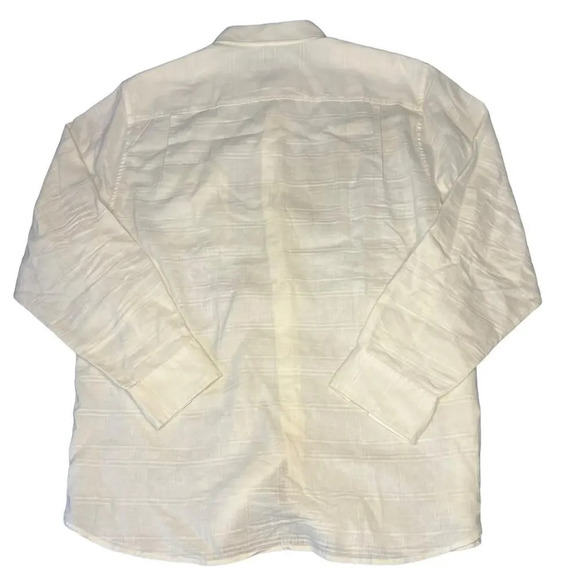 Tommy Bahama Monte Carlo Men's XL Linen‎ White Long Sleeve Button-Up Shirt - Picture 4 of 4